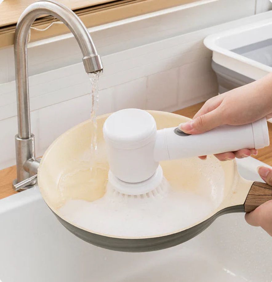 Cepillo 5 en 1 CleanMax + Soporte de pared sin agujeros