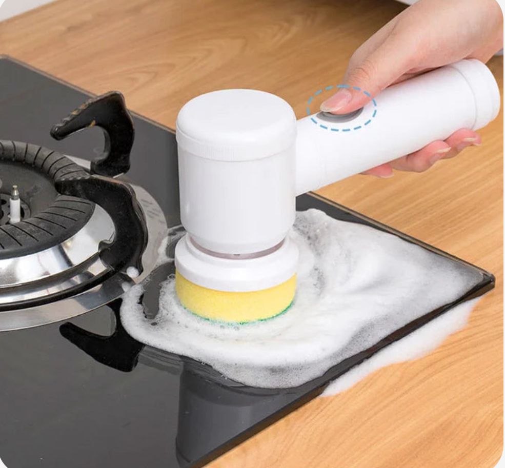 Cepillo 5 en 1 CleanMax + Soporte de pared sin agujeros